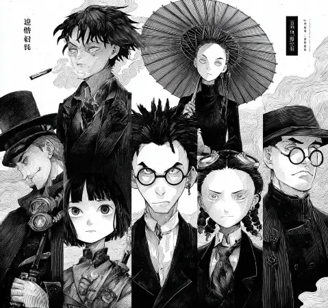 漫画创作课堂场景，学员正在绘制角色与分镜